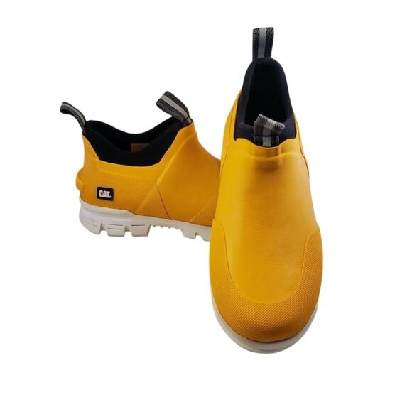 CAT Stormers Industrial Rubber Yellow Slip-On Work Shoes With Ease Technology 6M - Picture 1 of 10